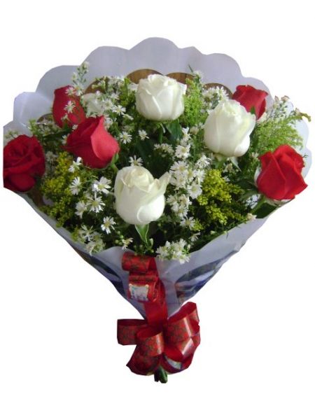 Bouquet de Flores c/ 1 dúzia de Rosas